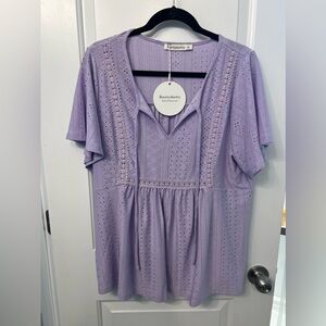 Flowy Purple Blouse